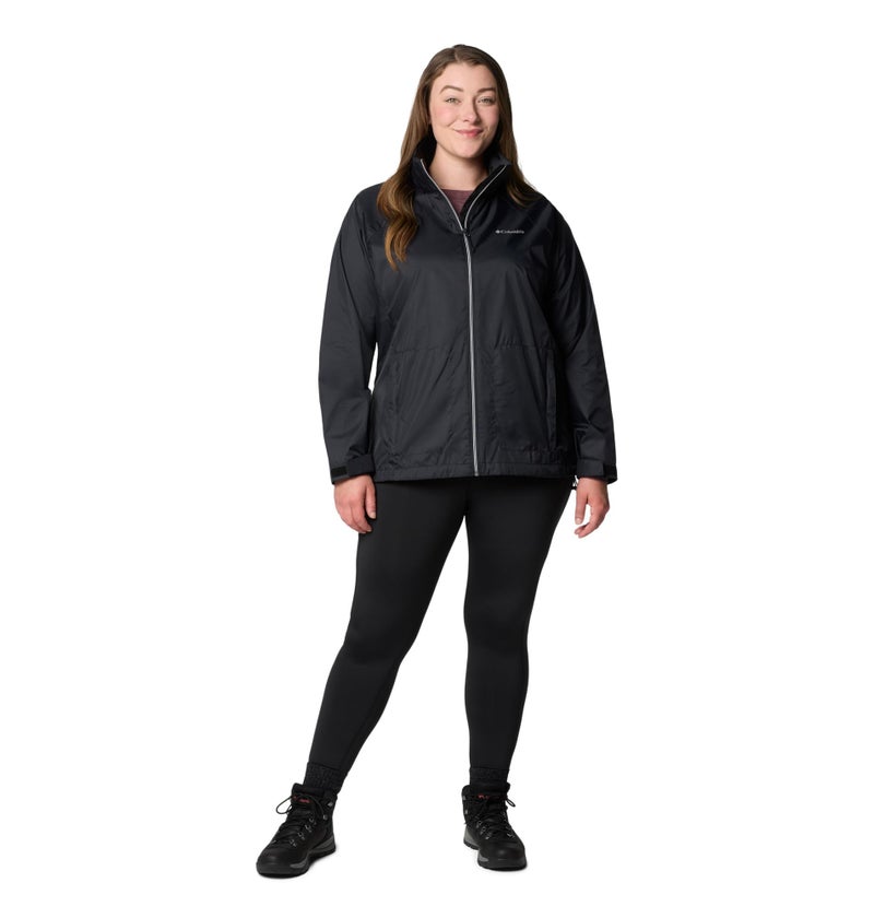Columbia Womens Switchback IV Rain Jacket, Black, XX-Large - Image 4