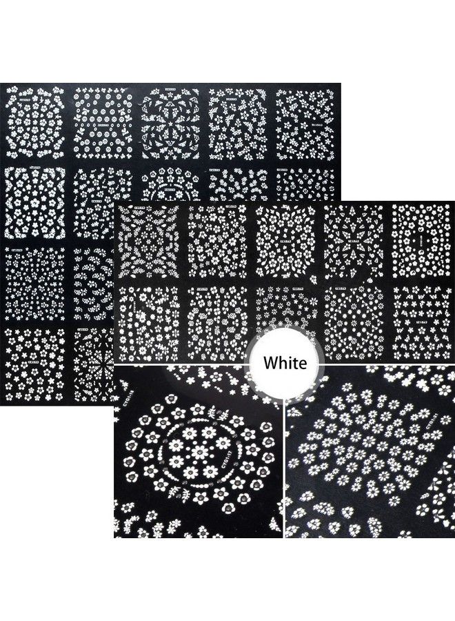 Tazimi 90 Sheets Mixed 3D Mini Nail Art Stickers Black White Colorful Various Patterns Flower Design Decals Selfadhesive False Sticker For Women Diy Decorations Birthday Party Favor Gift - Image 5