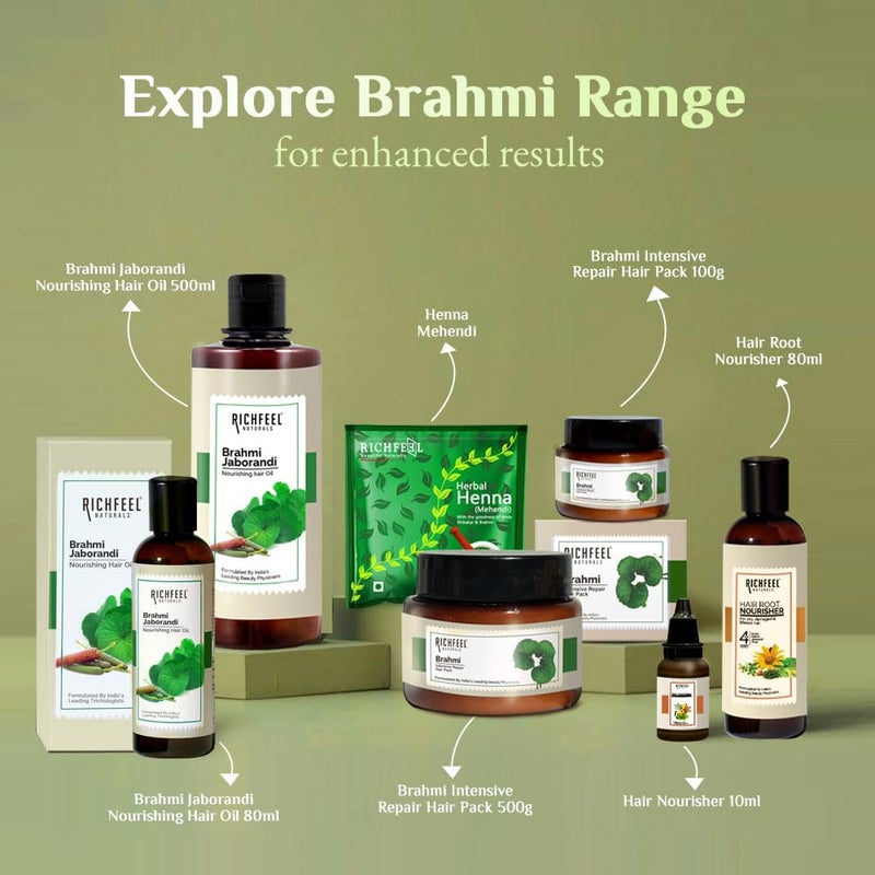 Richfeel Heena Mehendi Powder Natural Hair Color and Conditioning with the goodness of Amla Shikakai  Brahmi  100 g Pack of 7 - Image 5