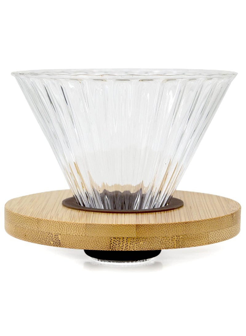 ميبرو طقم تقطير القهوة بطريقة V60 بالتقطير مجموعة من 3 قطع بكج تحضير بالتنقيط - Image 3