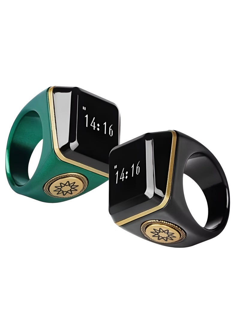 BSTWSH 18mm Smart Tasbih Ring Waterproof with Vibration Reminder Tasbih Counter and Bluetooth Connectivity - Image 3