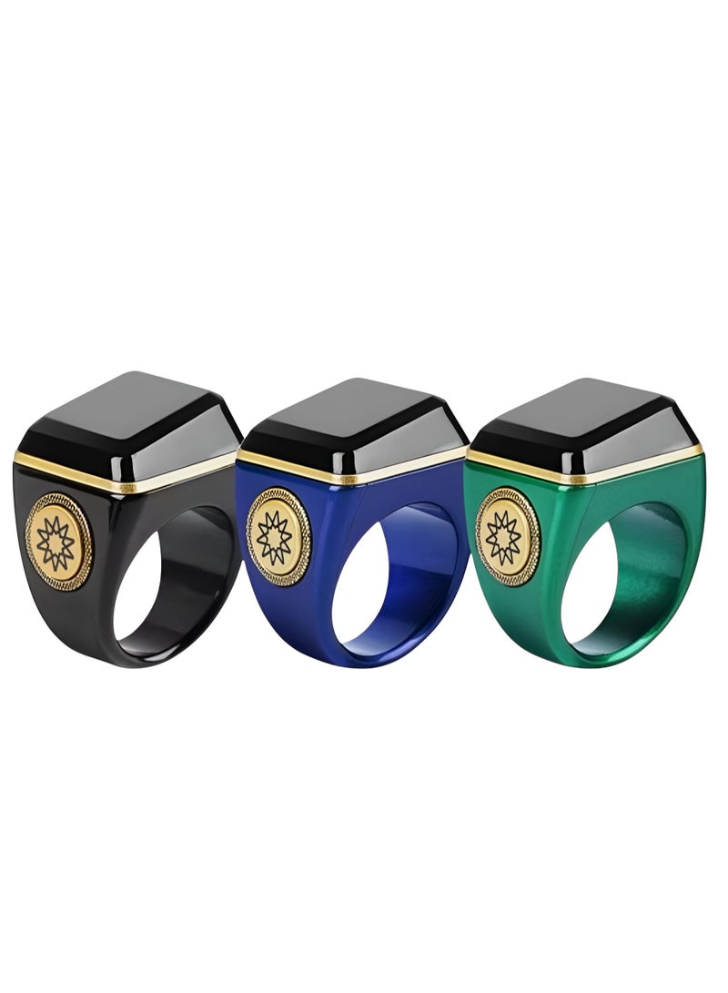 BSTWSH 18mm Smart Tasbih Ring Waterproof with Vibration Reminder Tasbih Counter and Bluetooth Connectivity - Image 5