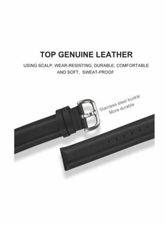Y&D KASTWAVE Soft Genuine Leather Watch Straps Compatible for Fitbit Sense / Versa 3 Smartwatch Band  - Image 3