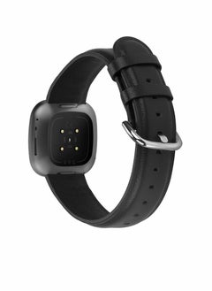 Y&D KASTWAVE Soft Genuine Leather Watch Straps Compatible for Fitbit Sense / Versa 3 Smartwatch Band  - Image 2