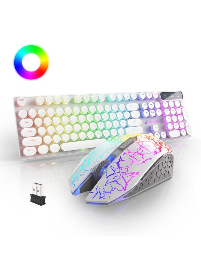 EBMINI New Mechanical Office Gaming Esports Mouse and Keyboard Set - Image 1