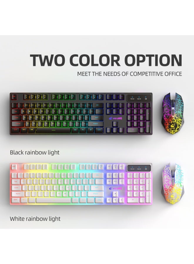 EBMINI New Mechanical Office Gaming Esports Mouse and Keyboard Set - Image 2