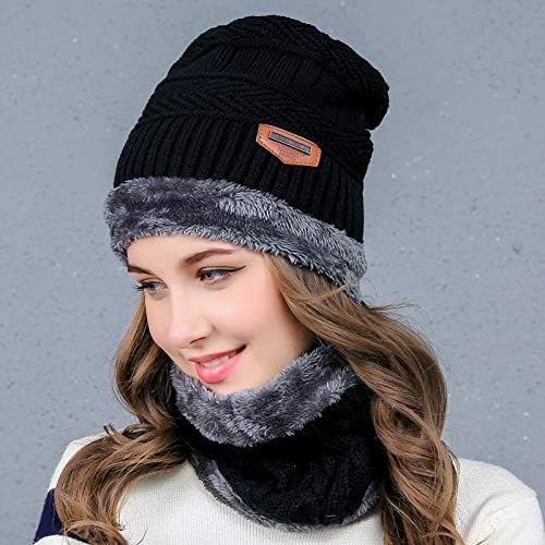ULTRINA Winter Cap with Neck Scarf for Men & Women – Fleece-Lined Thermal Beanie with Neck Warmer | Thick And Fluffy Woolen Hat for Cold Weather, Skiing & Outdoor Use (Multicolor) - Image 2