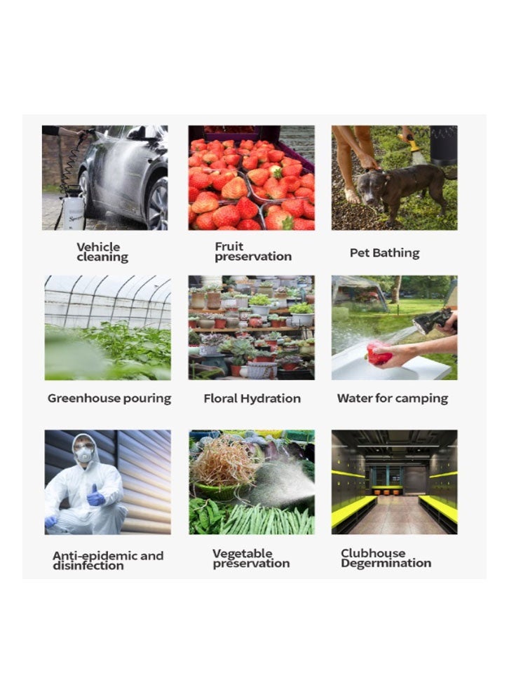 general 5 liters portable shower for outdoor camping-surfing flushing kit-beach shower pump - Image 3