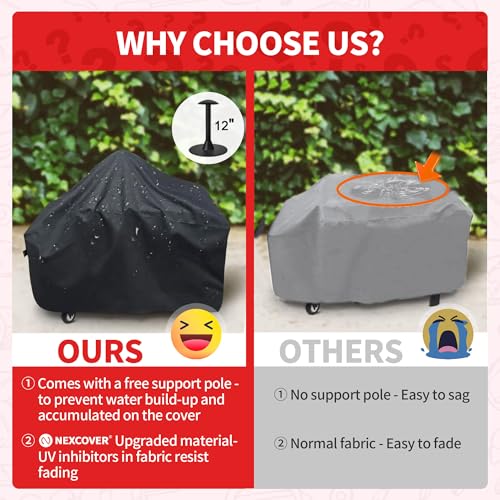 NEXCOVER Griddle Cover for Blackstone 36 Inch Griddle, Water-Proof Heavy Duty Material, Flat Top Grill Cover with Support Pole for Camp Chef 600 and More 4-Burner Griddle - Image 5
