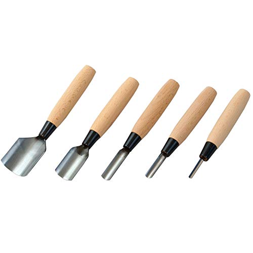KAKURI Leather Corner Punch Tool 25mm Made in Japan, Professional Leather Cutter Knife Half-Round U Gouge, Sharp Japanese Carbon Steel Blade - Image 5