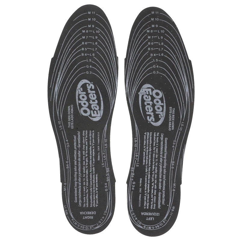 Odor-Eaters Ultra Comfort Insoles, Slim Fit with Activated Charcoal, Odor Destroying Protection, One Size Fits Most,(Pack of 3, Total 9 Pairs) - Image 3