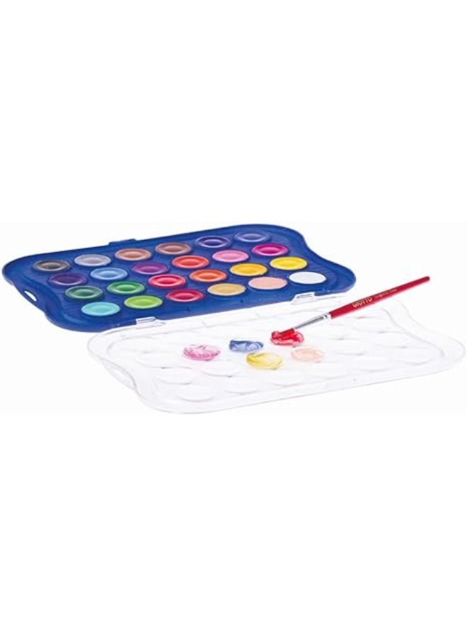 Giotto Water Color Cake 24color W/Brush-352400 - Image 2