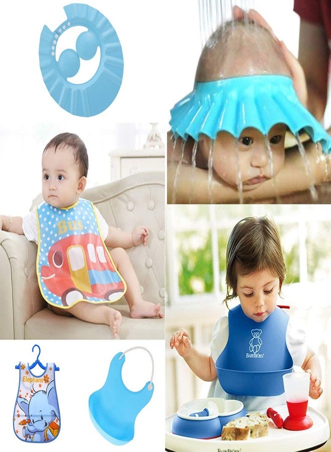 Ina Baby Waterproof Shower Cap, Baby Bib, Food Catcher