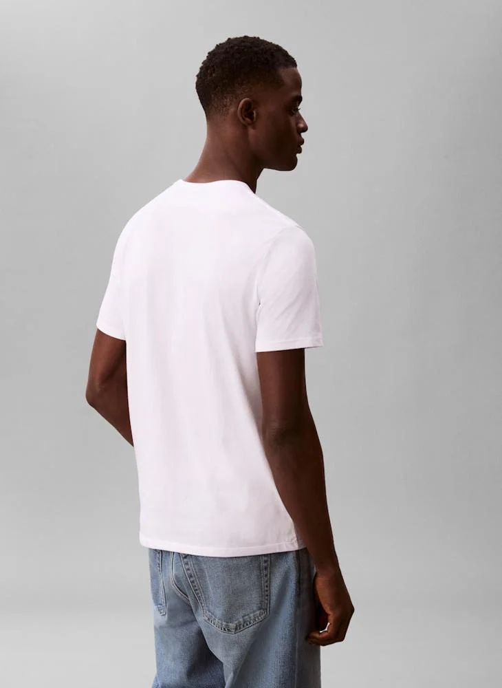 كالفن كلاين جينز تي شيرت قصير الأكمام برسومات