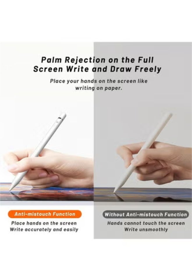 Compatible with iPad 2018-2025, Tilt-Sensitive Stylus for iPad G6/7/8/9/10/11, iPad Pro 11 12.9-inch, iPad Air G5/4/M2/M3, iPad Mini G6/5 - Image 2