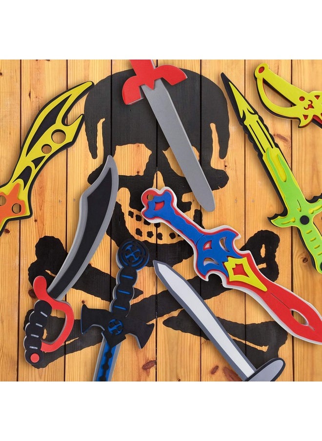 Super Z Outlet Assorted Foam Toy Swords For Children With Different Designs Including Ninja, Pirate, Warrior, And Viking (8 Pack)  - Image 4