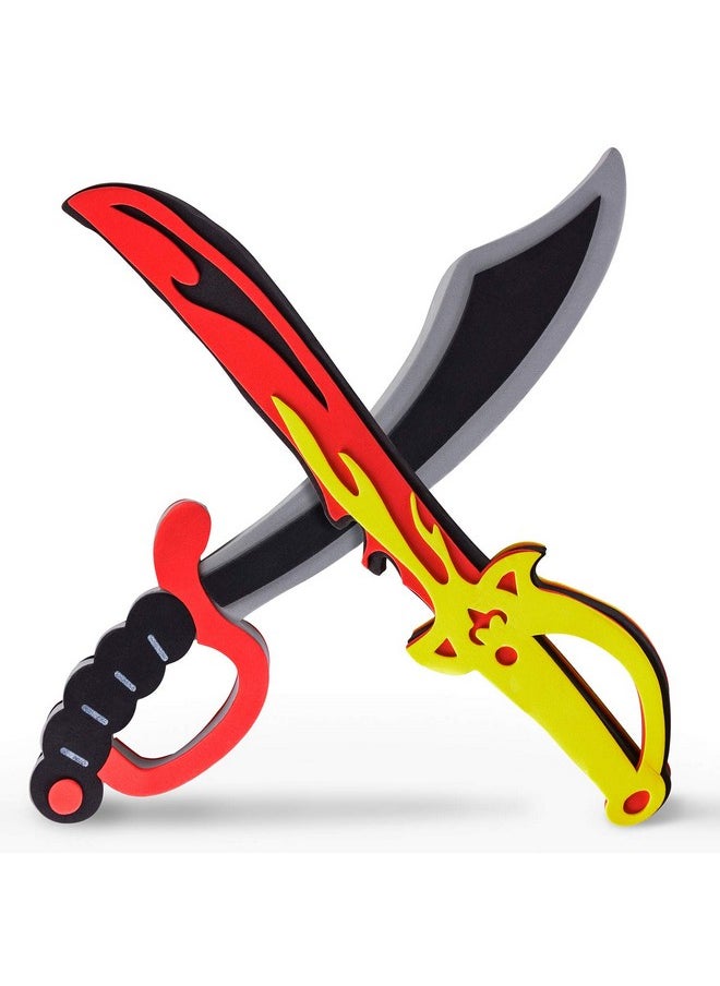Super Z Outlet Assorted Foam Toy Swords For Children With Different Designs Including Ninja, Pirate, Warrior, And Viking (8 Pack)  - Image 1