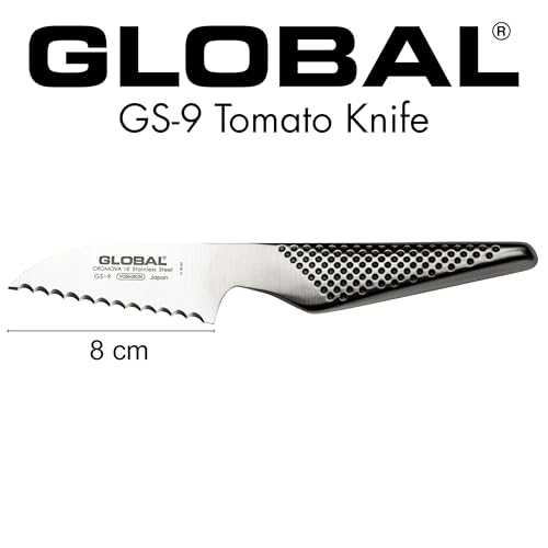 Global 3 inch Tomato Knife - Lightweight Japanese Stainless Steel, Razor-Sharp Edge, Made in Japan, GS-9 - Image 3