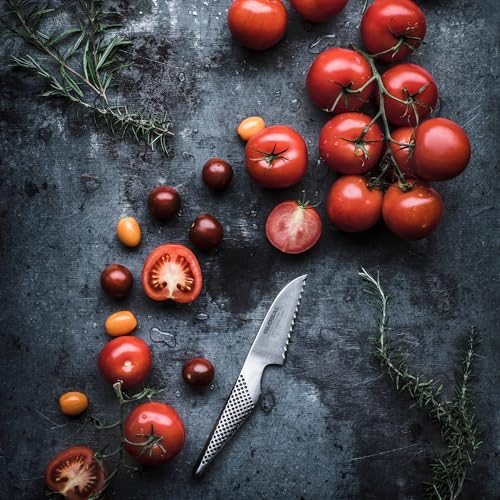 Global 3 inch Tomato Knife - Lightweight Japanese Stainless Steel, Razor-Sharp Edge, Made in Japan, GS-9 - Image 5