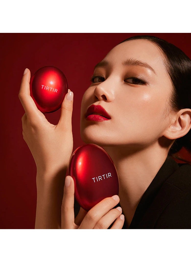 TIRTIR - Turter Red Cushion Mask Fit Foundation 17C Porcelain - 18 gm - Image 1