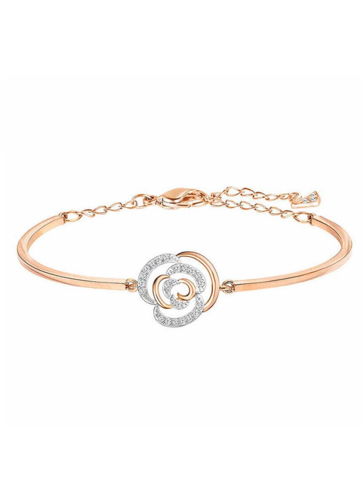 general Endearing Rose Charm Embellished Bracelet - Image 1