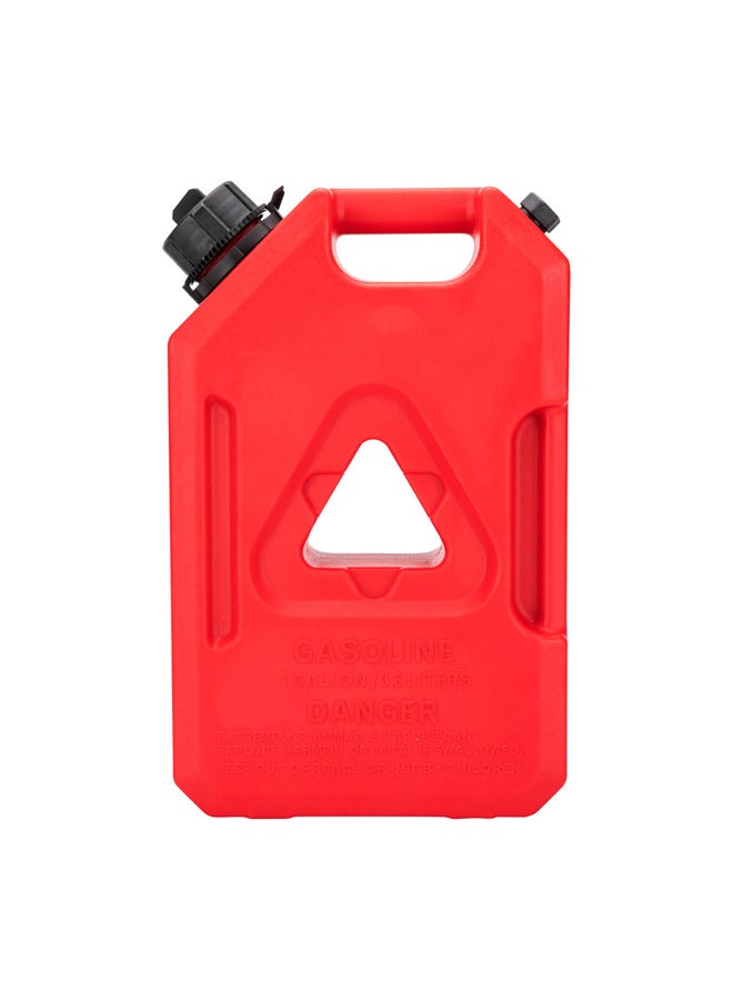 DPT Thick Fuel and Gasoline Tank, 
Portable Plastic Petrol Container, Red, capacity 3.8 L - Image 2