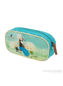 Santoro Korı Sand Oval Pencil Case-Summertime 478kk01  - Image 1