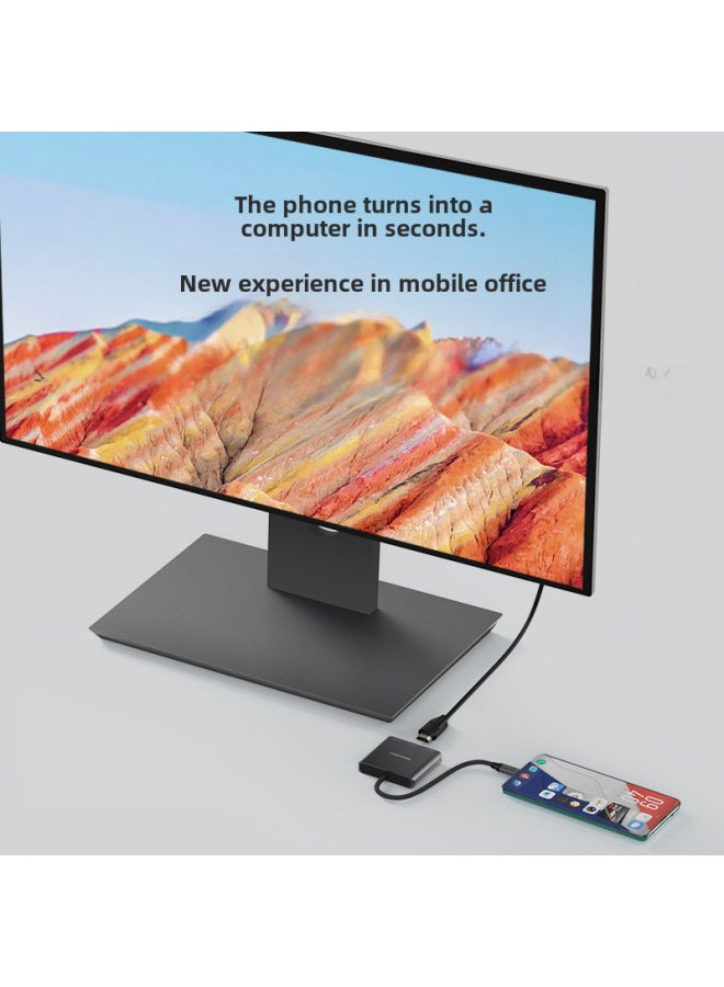 محول Type-C لمحطة الإرساء بدقة 4K 60Hz، شاحن سريع PD، محور USB 3.0، محطة إرساء للحاسوب المحمول - Image 4