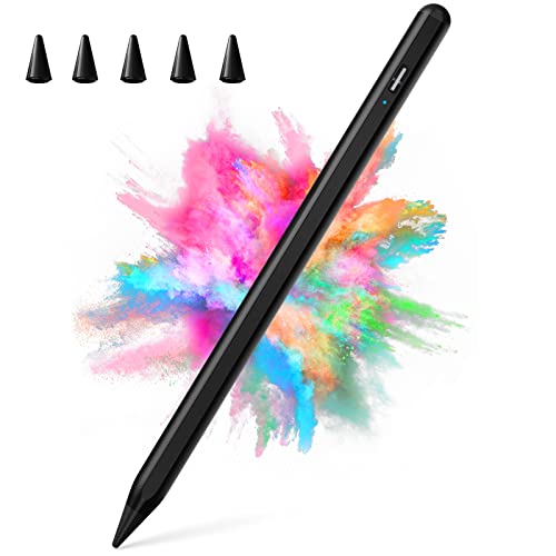 COO ​​​Stylus Pen for iPad 2018-2023 with Palm Rejection, Active Pencil for iPad 10th/9th/8th/7th/6th Generation, for iPad Pro 11/12.9 inch, for iPad Air 5th/4th/3th Gen, for iPad Mini 6th/5th Gen (Black) - Image 1