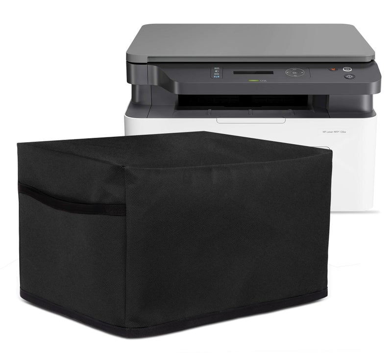 Cranique Dust Proof Printer Cover for HP LaserJet MFP 1188a / 1188w / 136a / 136w / 136nw (Black) - Image 1