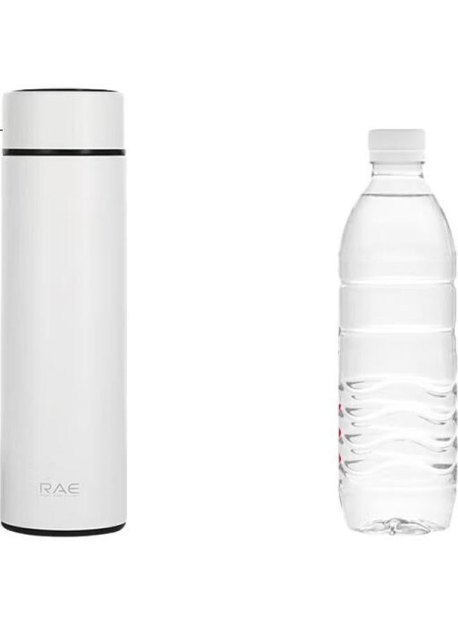 Rae Ran Ye (Rae) Insulated Mug, College Student Water Cup, Home Use, 304 Stainless Steel Tea Cup, Ivory White, 500Ml, R3103 - Image 1
