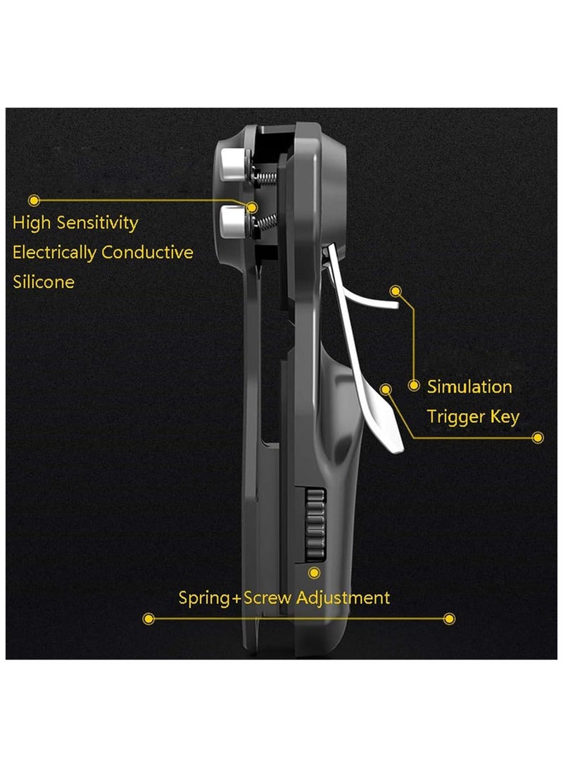 وحدة تحكم PUBG للكمبيوتر اللوحي، مقبض عصا التحكم في الألعاب بستة أصابع، وحدة تحكم في تصويب زر التصويب L1R1 لجهاز iPad اللوحي PUBG، تدعم جهاز iPad والكمبيوتر اللوحي مقاس 10-12.9 بوصة （أسود） - Image 5