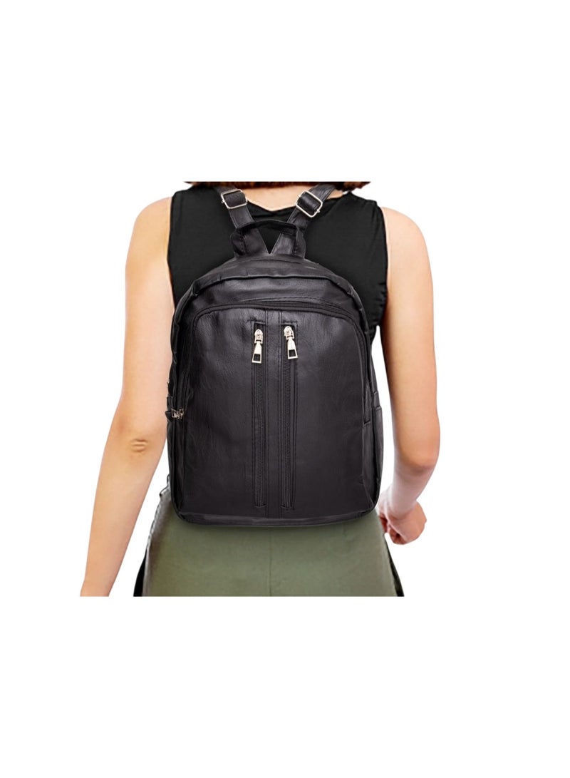 Premium Leather Backpack – Durable Stylish Backpack for Work, Travel, School & Daily Use - Image 1