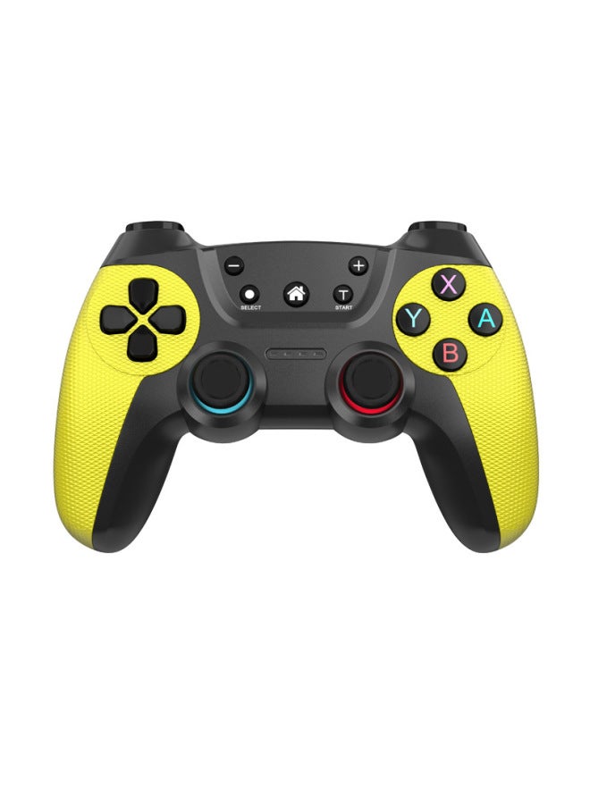 Private Model Wireless Bluetooth Game Controller For Switch Pro Wake-up Vibration Gyro Handle Digital Computer Game Controller-Product Color:Lemon Yellow - Image 5