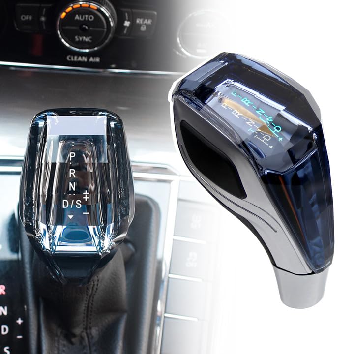 RULLINE Touch-Activated LED Illuminated Crystal Gear Shift Knob Compatible with Most Cars Without Button Operated Shifter - Image 1