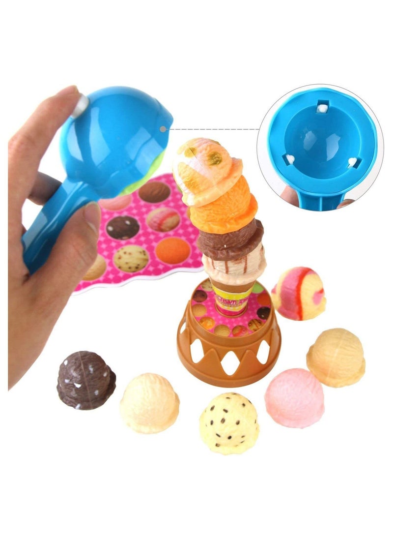 JOLLITY LLC Set of Different Flavor Ice Cream Cakes Chocolate Cone Scoop Kids Play Toy Gift  - Image 3