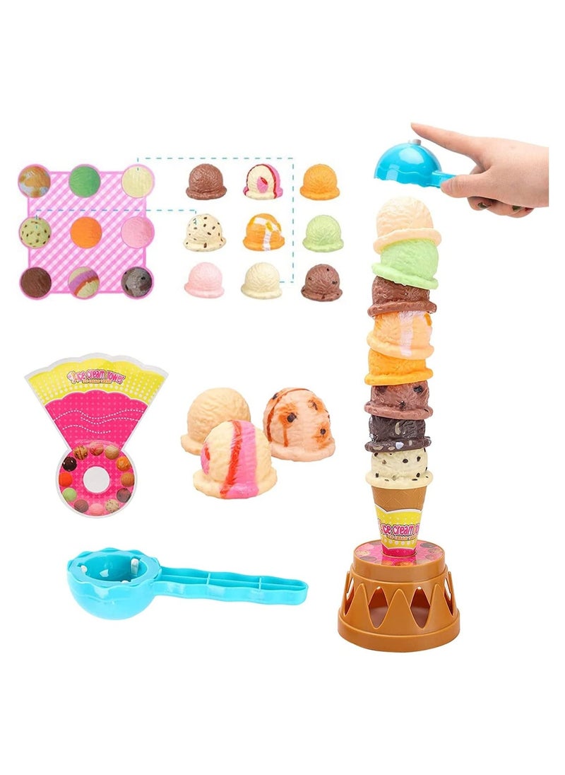 JOLLITY LLC Set of Different Flavor Ice Cream Cakes Chocolate Cone Scoop Kids Play Toy Gift  - Image 2