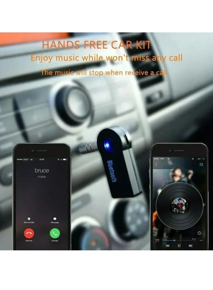 جهاز استقبال بلوتوث AUX للسيارة، محول ستيريو بلوتوث حر اليدين، محول صوت خفيف الوزن وصغير الحجم، محول بلوتوث لاسلكي للسيارة والهاتف المحمول، (قطعة واحدة) - Image 4