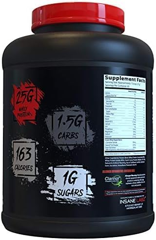 Insane Labz Insane Whey Ripped Lean Muscle Building Protein with LCarnitine and CLA Oil Powder 5lbs 60 Servings Vanilla - Image 2