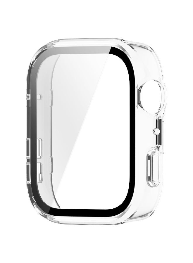 1pcs حالة وحماية الشاشة لـ Huawei Watch Fit 4 ، جميع أنحاء مكافحة الخدش مقاومة للصدمات واقية للكمبيوتر الشخصي الصلب الغطاء الكامل الزجاج المقوى متوافق مع Huawei Watch Fit4 (شفاف) - Image 4