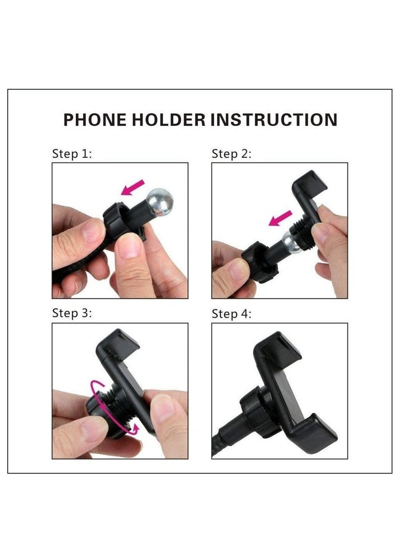 Webcam Light Stand for Live Stream, Selfie Ring Light with Webcam Mount - Image 3