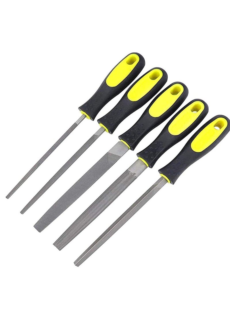 DIY Crafts Diy Crafts 11165 India 686 Wood File Steel File Rasp 8 Inch Round Flat Square Triangle Halfround Metal Files Multicolor  - Image 1