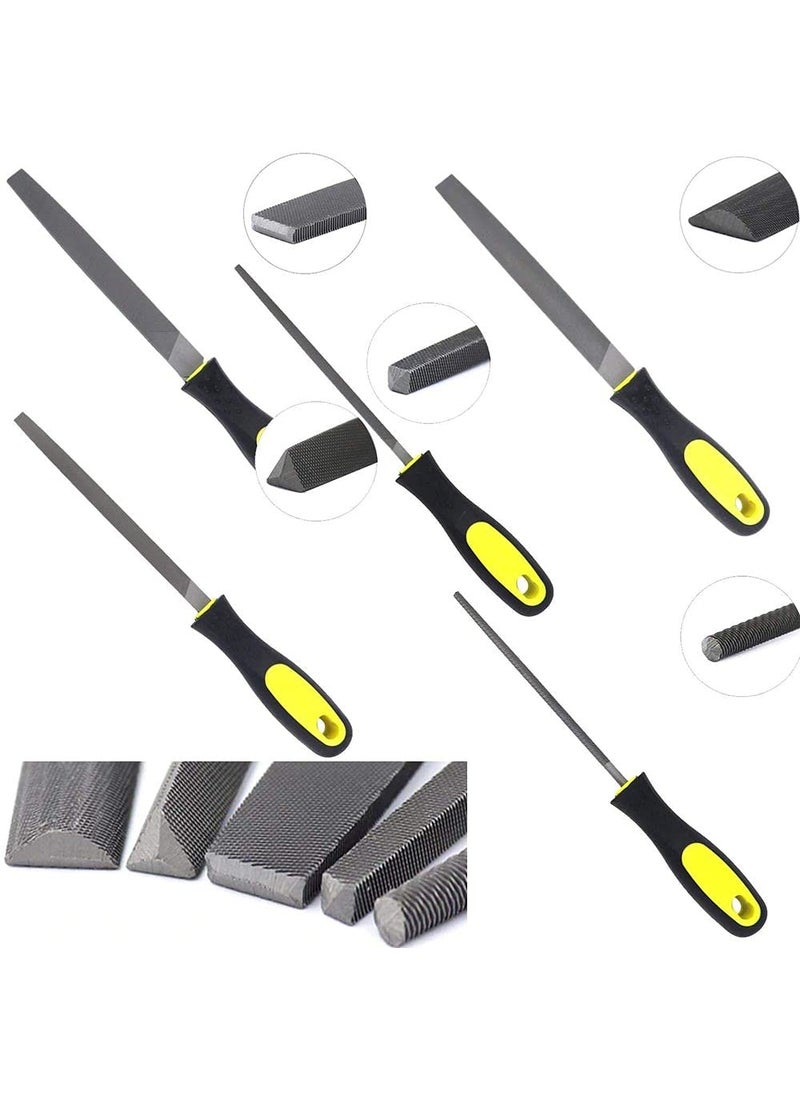 DIY Crafts Diy Crafts 11165 India 686 Wood File Steel File Rasp 8 Inch Round Flat Square Triangle Halfround Metal Files Multicolor  - Image 2