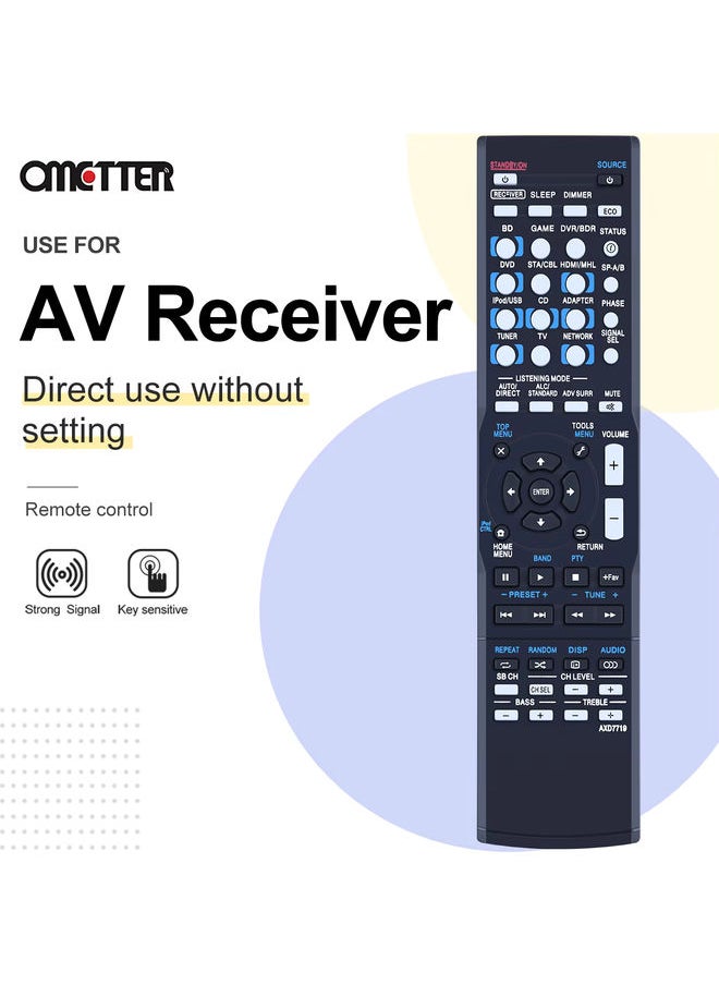 OMETTER - NEW Original Remote control AXD7719 FOR PIONEER av receiver VSX-S500-K VSX-S501 VSX-S510-S VSX-S310K VSX-S310-S - Image 1
