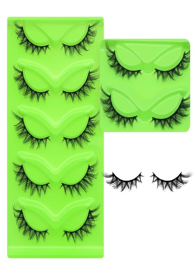 5 pairs Wispy Cat Eye Lashes Wispy False Eyelashes Natural look Eyelashes (MA05C) - Image 4