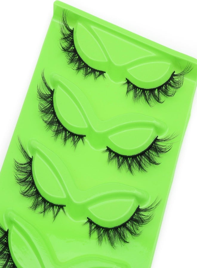 5 pairs Wispy Cat Eye Lashes Wispy False Eyelashes Natural look Eyelashes (MA05C) - Image 2