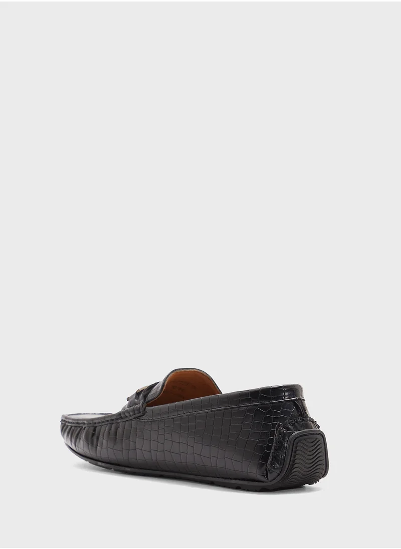 Robert Wood Croc Emboss Loafers