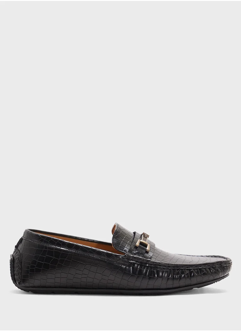 Robert Wood Croc Emboss Loafers