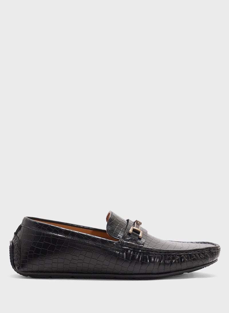Robert Wood Croc Emboss Loafers  - Image 1