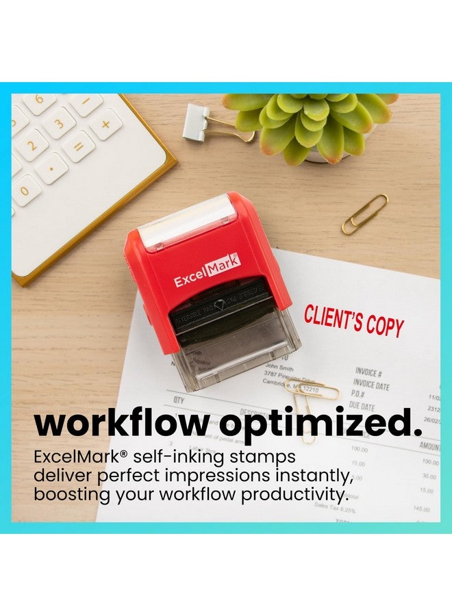 إكسلمارك ختم مطاطي ذاتي الحبر للمكتب - نسخة العميل - Image 3